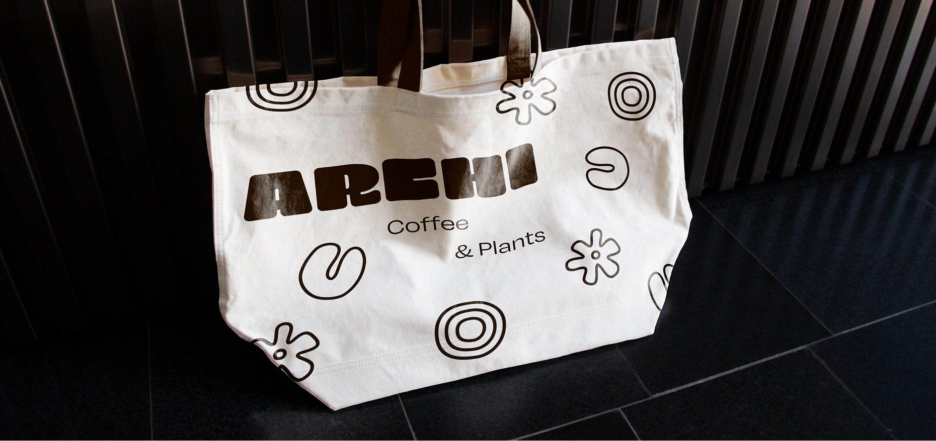 Graphic depicting UI-styled buttons with different categories of interior design items on top of an image of a modern interior living room.