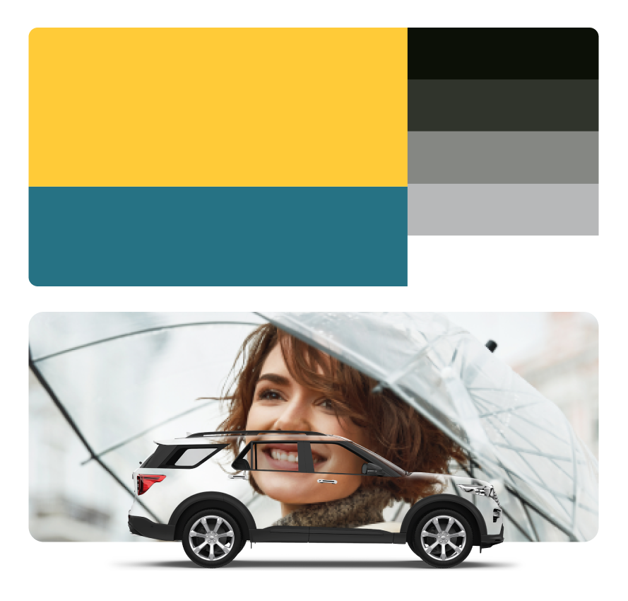 Graphic of a typography specimen showing the alphabet and numerals on top of a dark gray background.